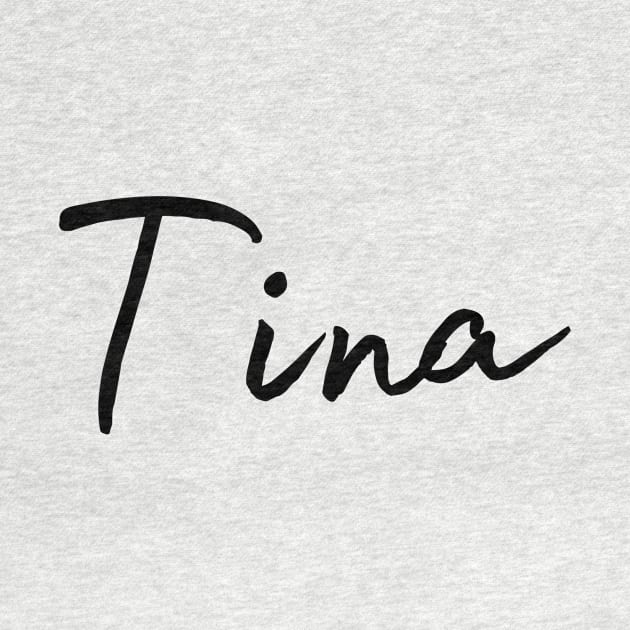 Tina Name Calligraphy by Word Minimalism